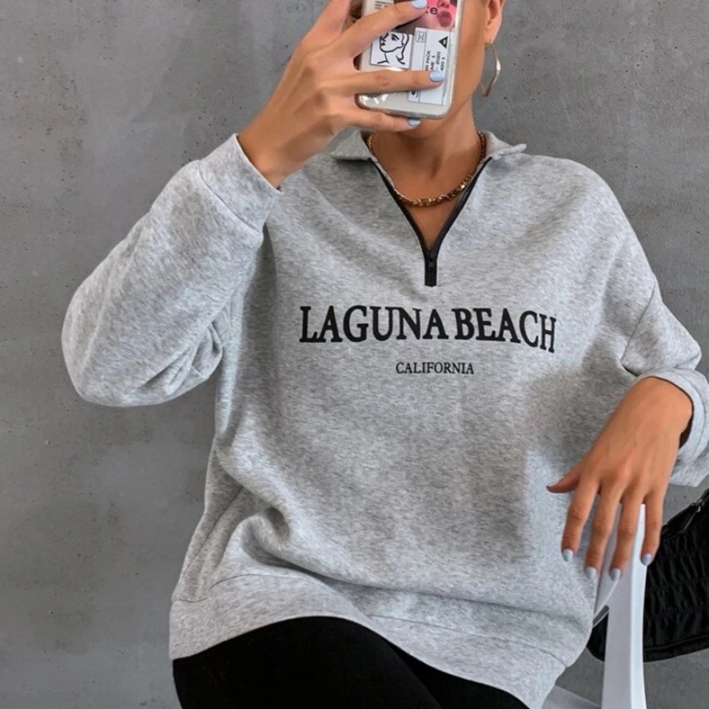 Laugna beach zip up pull over